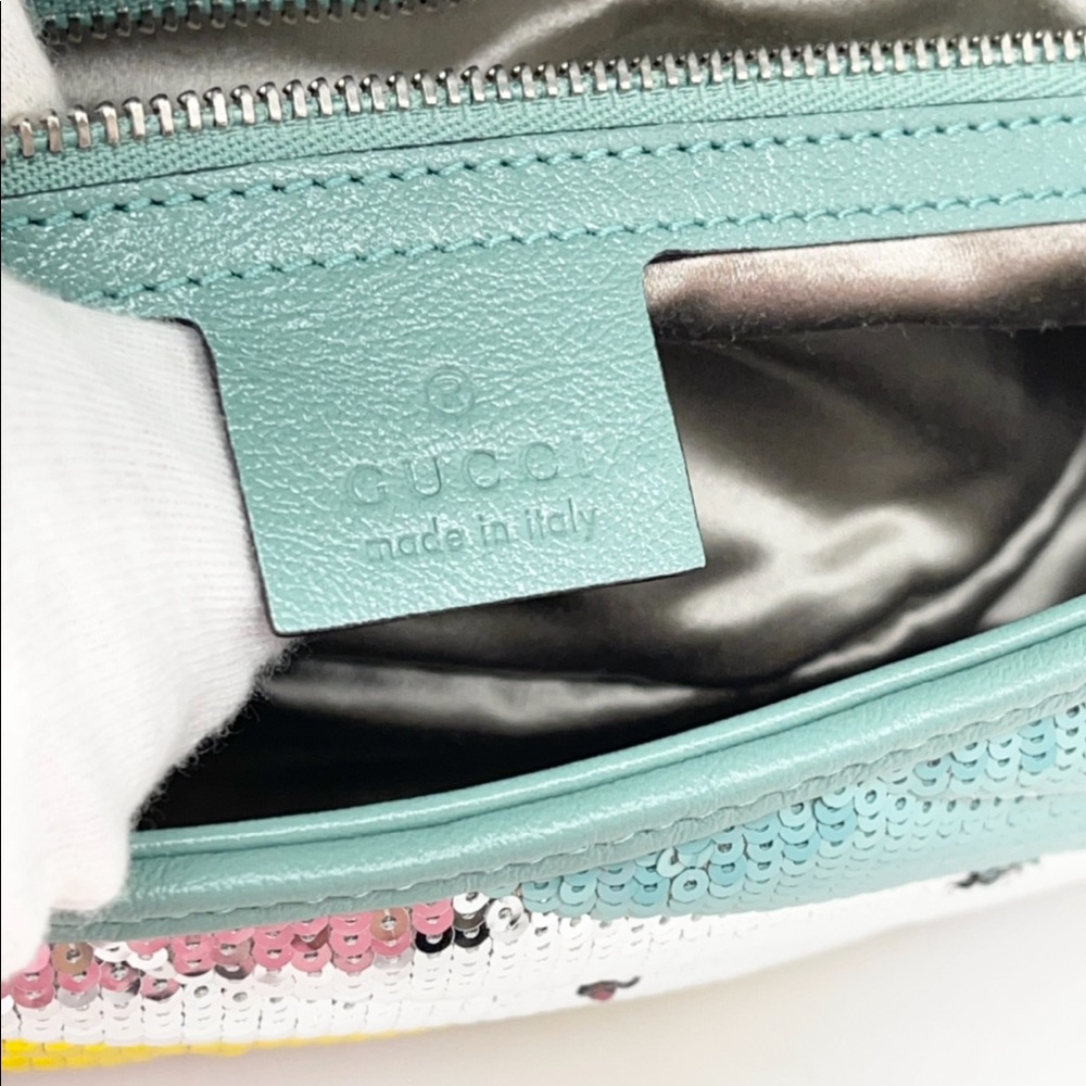 Gucci Limited Edition GG Marmont Sequins Pastel Crossbody Bag - Picture 6 of 12